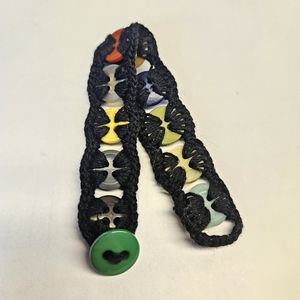 Crocheted Button Bracelet